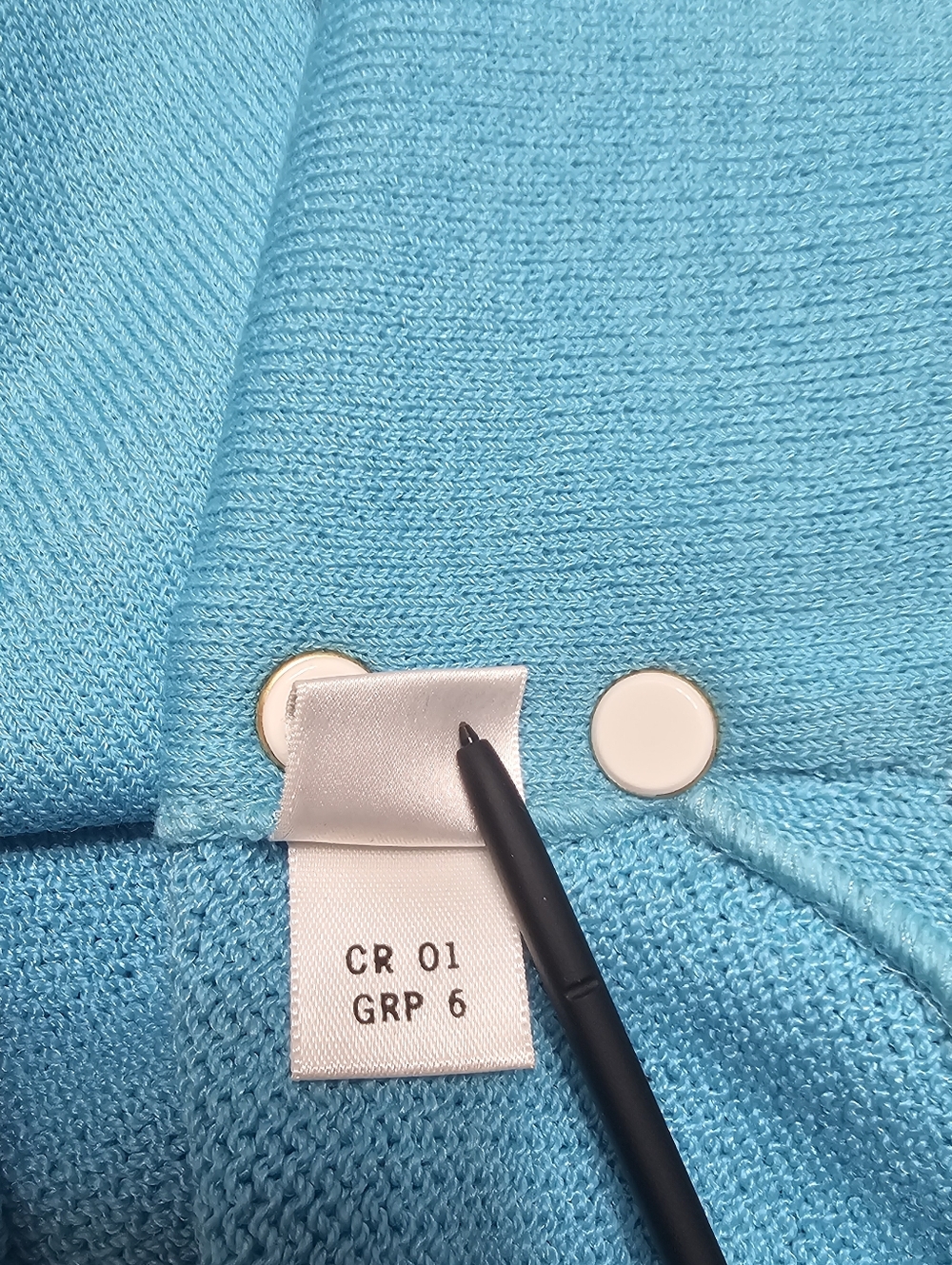 St. John Collection Aqua Blue Cardigan Jacket - Picture 9 of 10